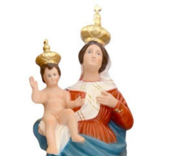 Statue of Our Lady of Graces cm 55 (21.65 inches) in hand-decorated resin of Italian craftsmanship
