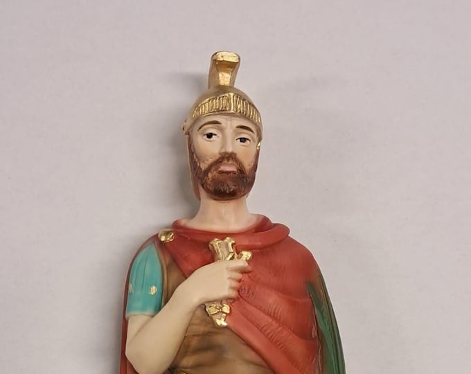 Statue of San Donato cm 30 (11.81 inches) in marble resin full decorated by hand of Italian artisan production