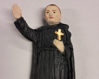 Statue of Saint Clement Maria cm 20 (7.87 inches) in marble resin full decorated by hand of Italian artisan production