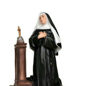Statue of Saint Rita of Cascia cm 40 (15.74 inches) in hand-decorated resin, Italian artisan production