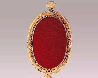 Reliquary in silver filigree 800‰ cm 14 (5,51 inches) of Italian artisan production