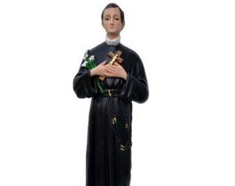 Statue of St. Gerard cm 50 (19,68 inches) in hand-decorated resin marble of Italian handcrafted production