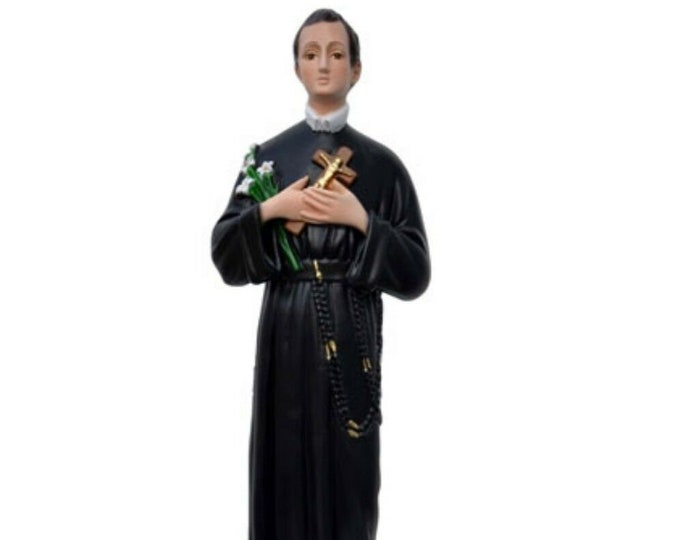 Statue of St. Gerard cm 50 (19,68 inches) in hand-decorated resin marble of Italian handcrafted production