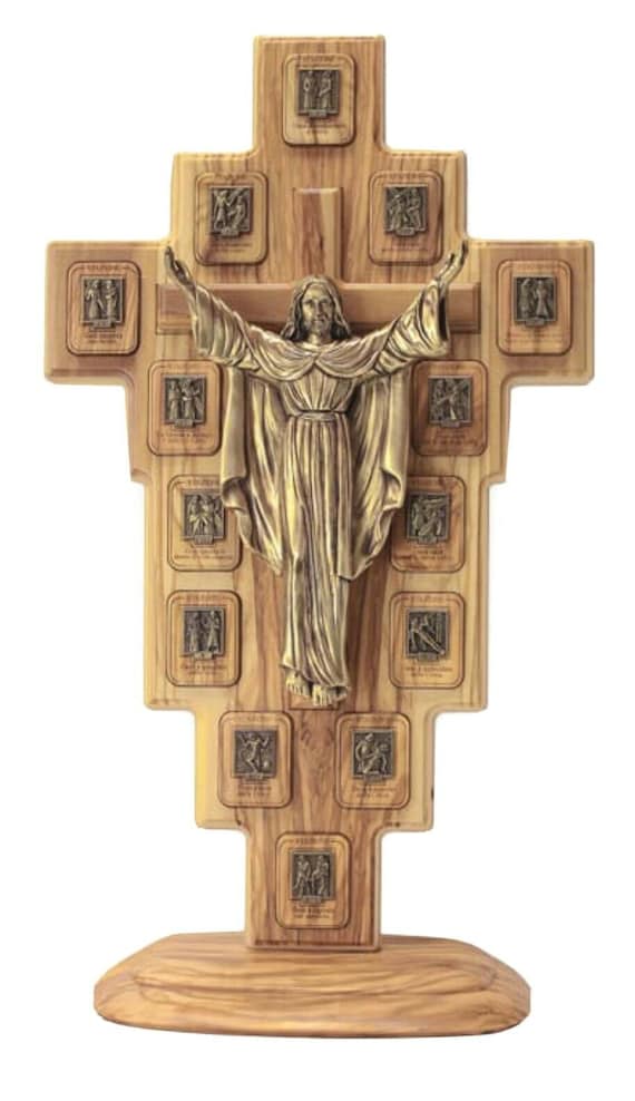 Wooden Pardon Crucifix - Handmade Just For You