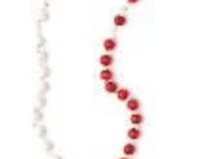 Rosary of Divine Mercy wooden beads with recitation booklet, of Italian artisan production