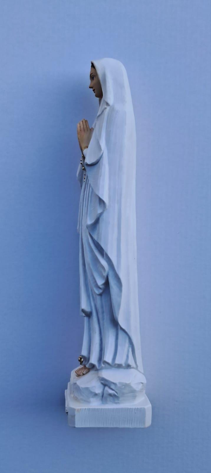 ルルドの聖母像 40 cm (15.74 インチ) 大理石樹脂製、アンティーク