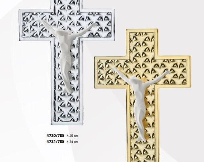 Crucifix made of Murano glass, handcrafted in Italy, various sizes available