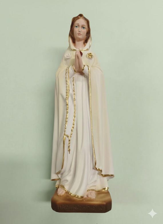Buy Statue of the Madonna Maria Rosa Mistica 30 Cm (11.81 Inches
