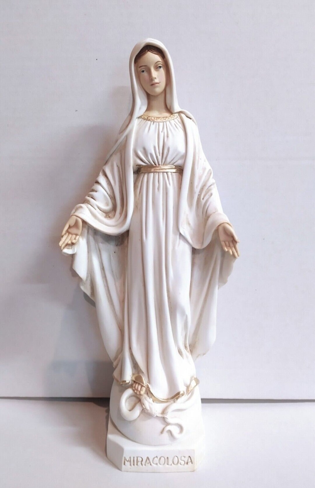 Estatua de la Virgen Milagrosa de 40 cm (15,74 pulgadas) en resina de ...