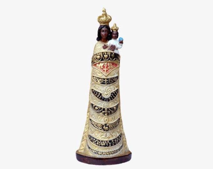 Statue of Our Lady of Loreto 30 cm (11.81 inches) in hand-decorated resin, Italian artisan production