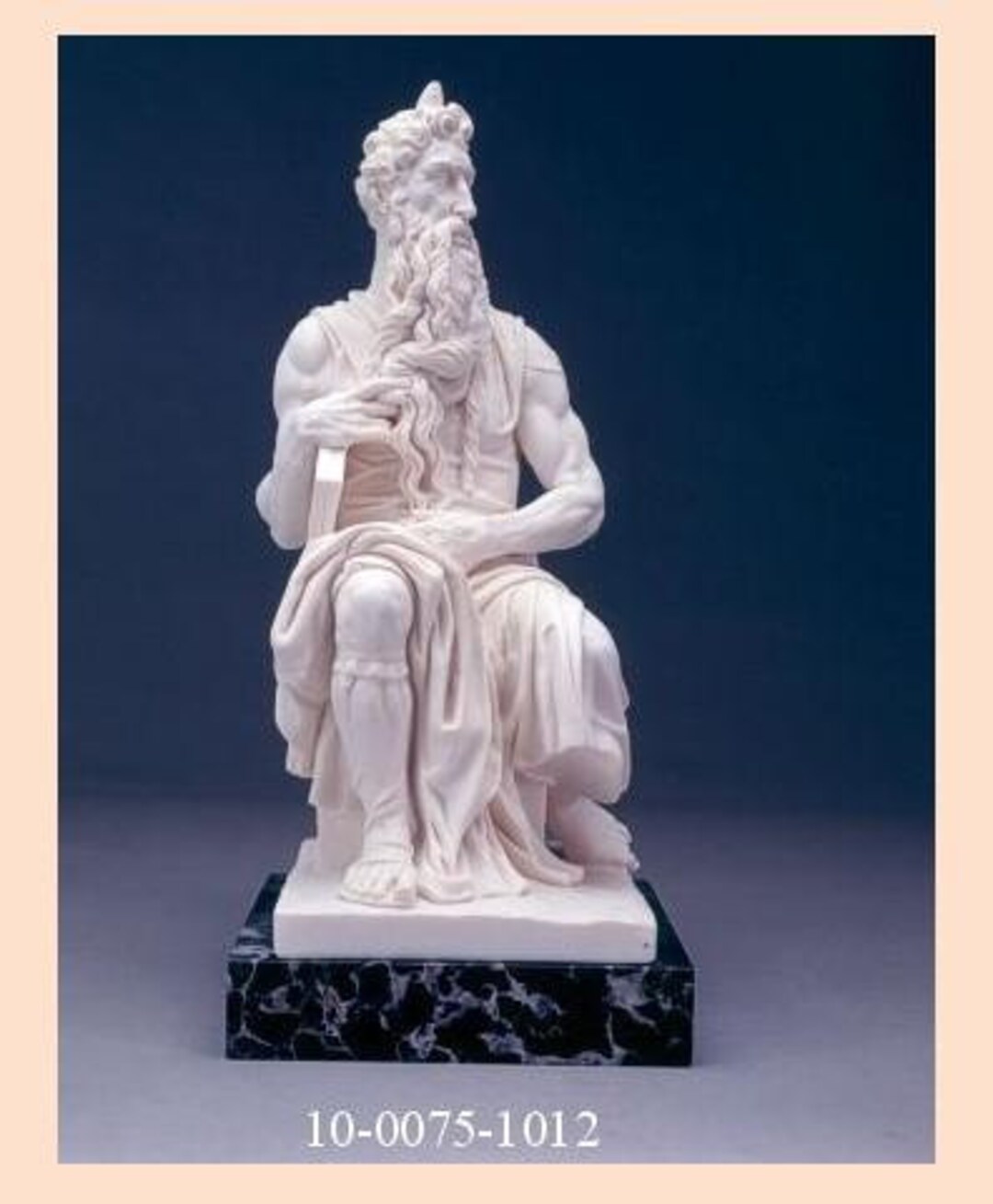 Classic Sculpture "moses by Michelangelo", Cm 47 (18.50 Inches) in