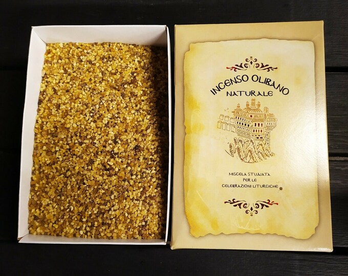 Pack of 1 kg of fine olibano incense in grains Greek artisan production