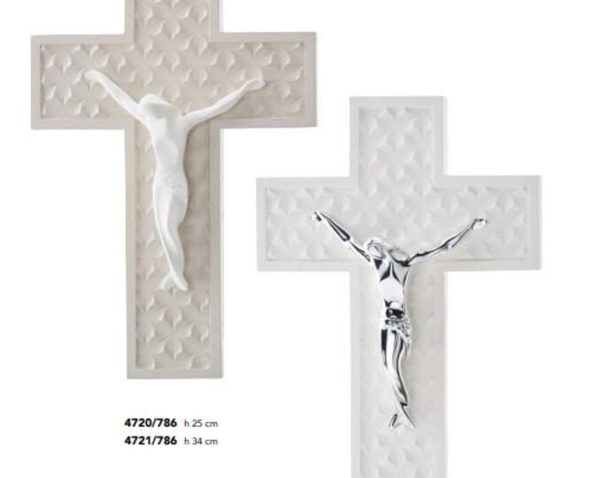 Crucifix made of Murano glass, handcrafted in Italy, various sizes available