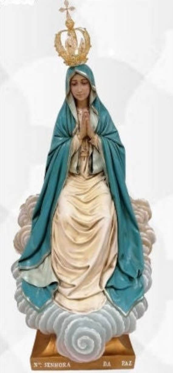 Statue of Our Lady of Peace Cm 97 X 47 3818 X 1850 Inches Etsy