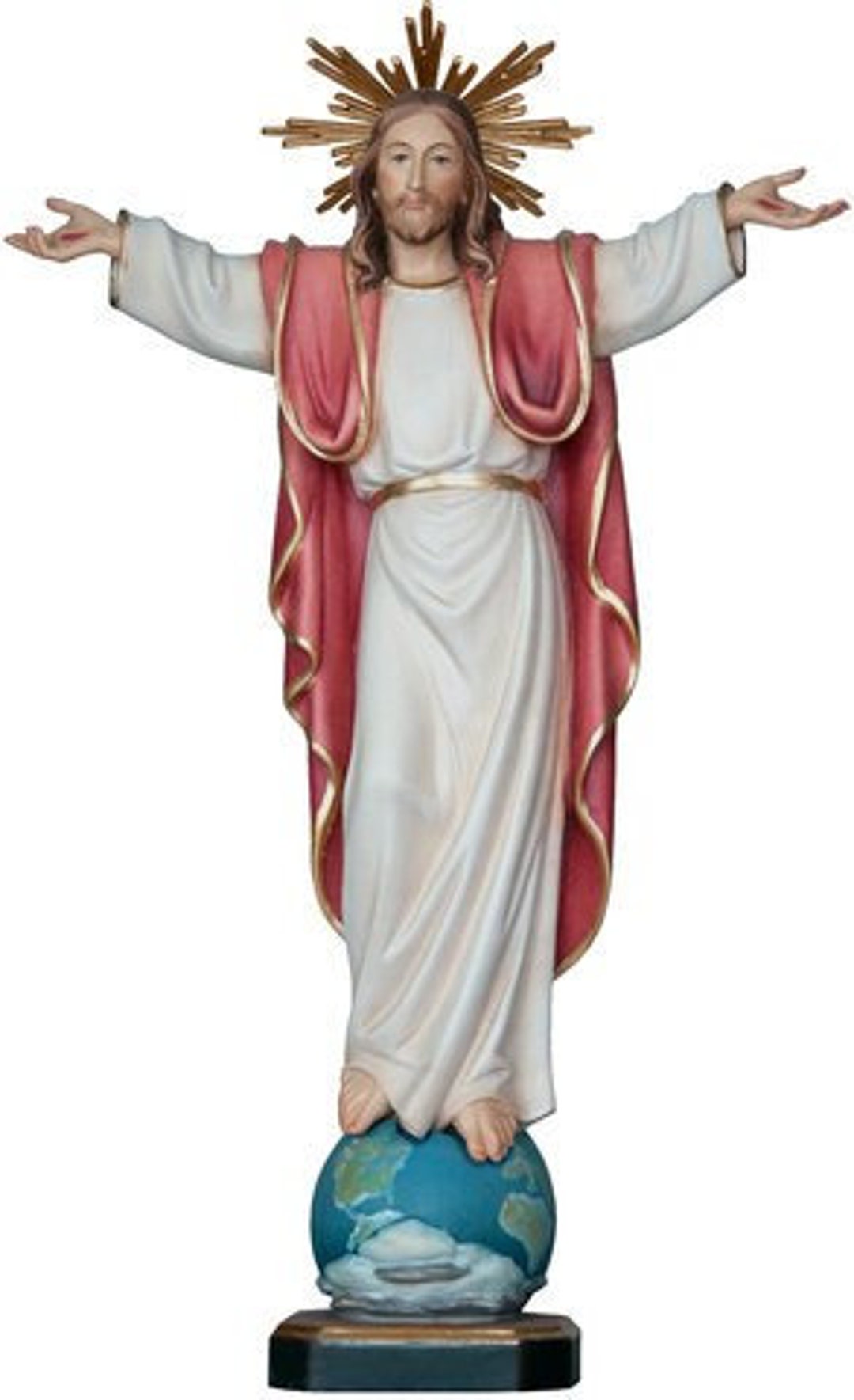 ヴァルガルデーナ材に彫刻され、手作業で装飾された、イタリアの職人が