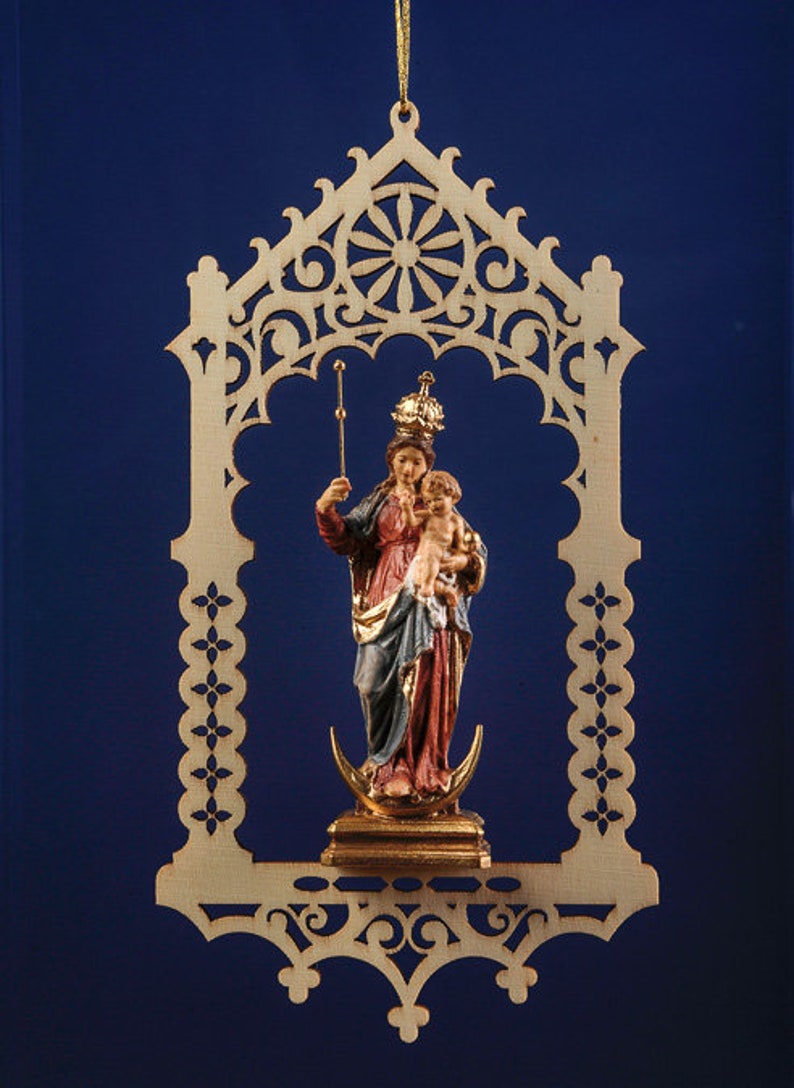Statue of the Madonna Patrona Bavariae in the Niche, Carved in ...