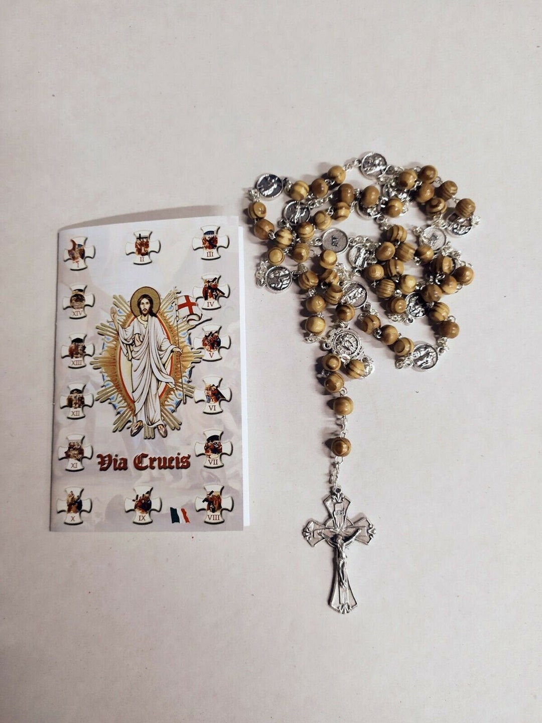 Rosario devozionale legno Via Crucis - Vendita rosari e oggettistica  religiosa