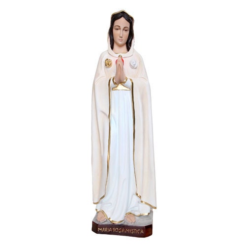 Statue of Madonna Maria Rosa Mistica cm 90 (35,43 inches) in hand ...