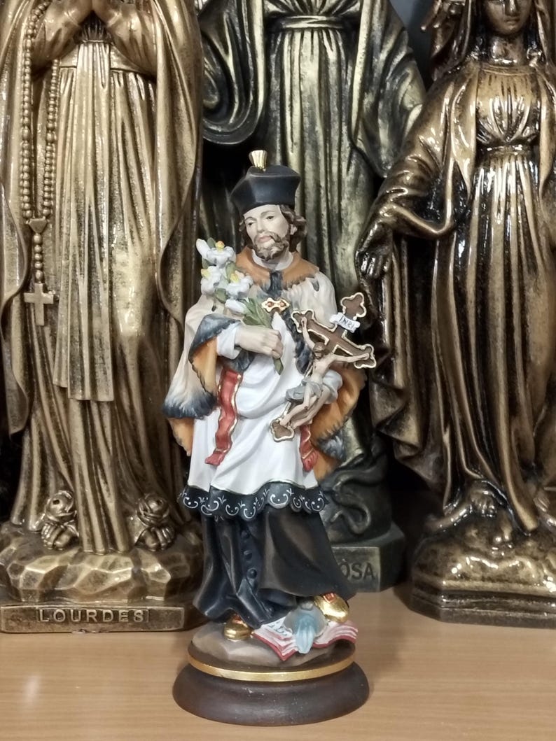 Statue of Saint Francis Xavier Carved in Valgardena Wood and Hand ...