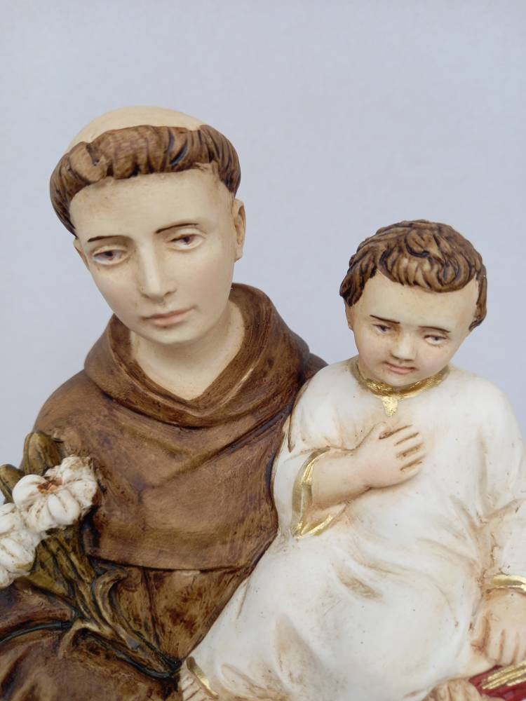 Statue of St. Anthony of Padua Cm 30 1181 Inches in - Etsy Statue of St. Anthony of Padua Cm 30 1181 Inches in - Etsy