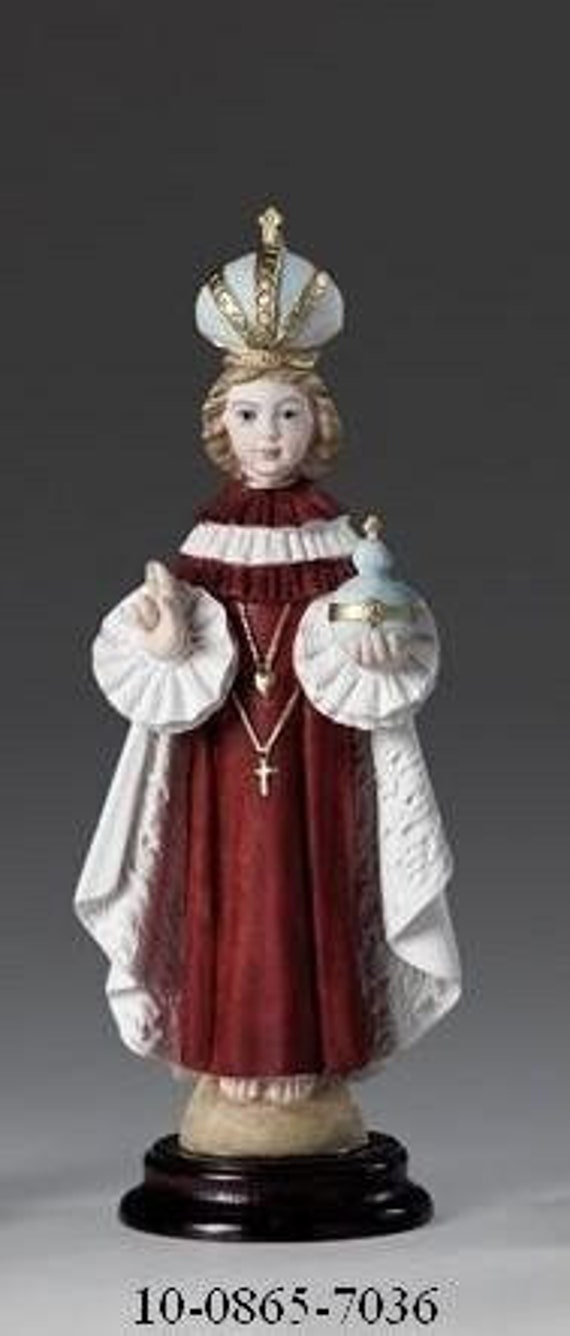 プラハの幼子イエスの像、高さ25cm（9.84インチ）、アラバスター粉末製