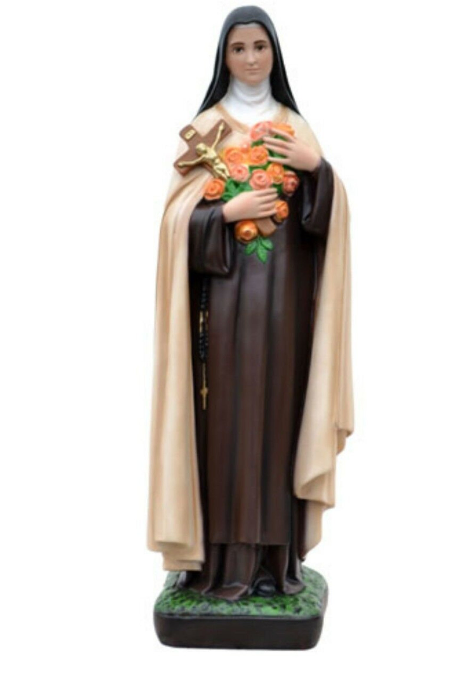 Statue of Saint Teresa Cm 60 23.62 Inches in Handdecorated Etsy
