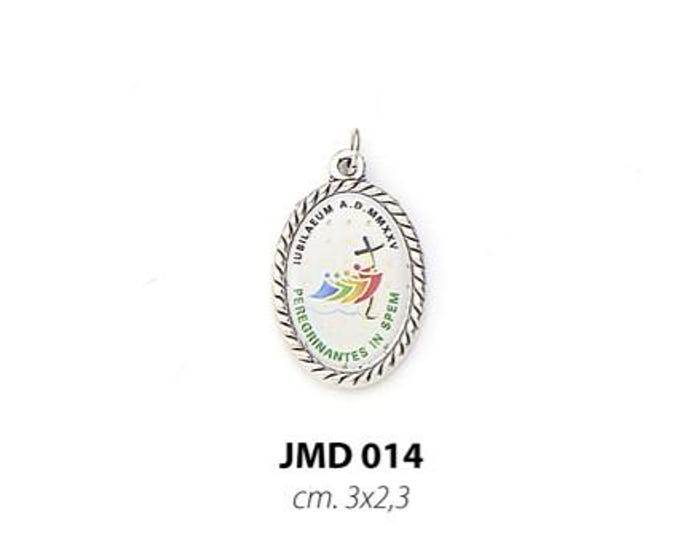 Jubilee 2025 metal medal, 3 x 2.3 cm (1.18 x 0.90 inches), various quantities available, handcrafted in Italy