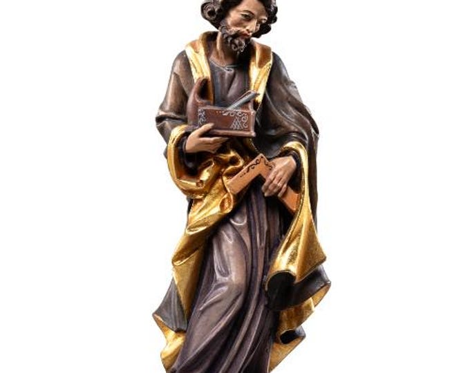 Statue of Saint Joseph carved in Valgardena wood and hand-decorated, Italian artisan production, various sizes