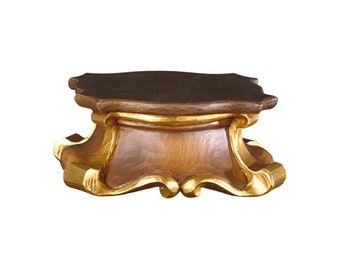 Pedestal for classic statues, made of wood and decorated by hand, of Italian artisan production, various sizes available