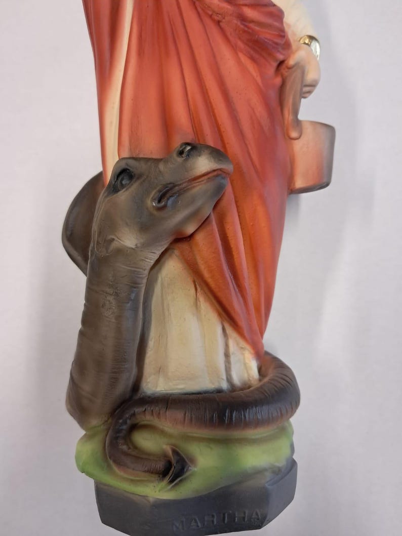 Statue of Saint Martha 30 Cm (11.81 Inches) in Marble Resin Full ...