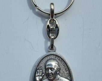 Pope Francis Keychain, Jorge Mario Bergoglio, Various Quantities Made in Italy