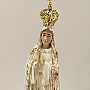 Statue of Our Lady of Fatima in Resin Glass 38 Cm 1496 - Etsy