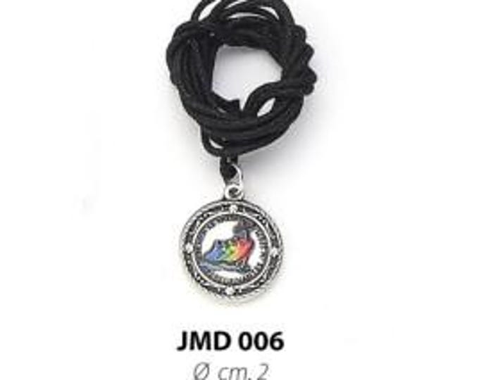 Set of necklaces with Jubilee 2025 medal, diameter 2 cm (0.78 inches), various quantities available, Italian production