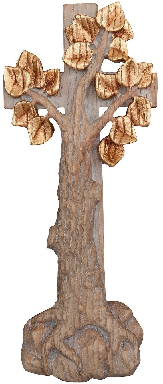 Crucified Tree of Life Carved in Valgardena Wood and Etsy