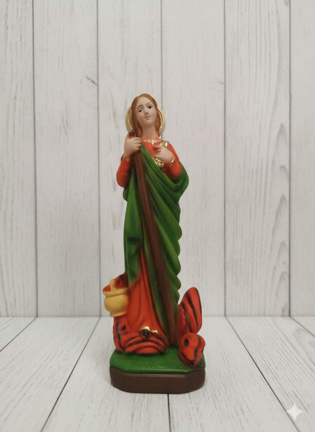 Statue of Saint Martha 20 Cm (7.87 Inches) in Full Resin Marble ...