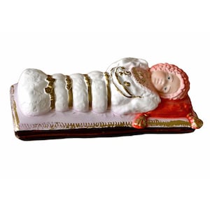 Statue of the Madonna di Maria Bambina 30 cm (11.81 inches) in hand-decorated resin, Italian artisan production