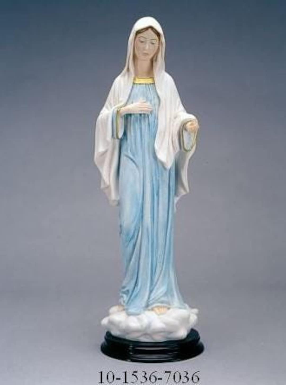 Statue of Our Lady of Medjugorje Cm 40 (15.74 Inches) in Alabaster ...