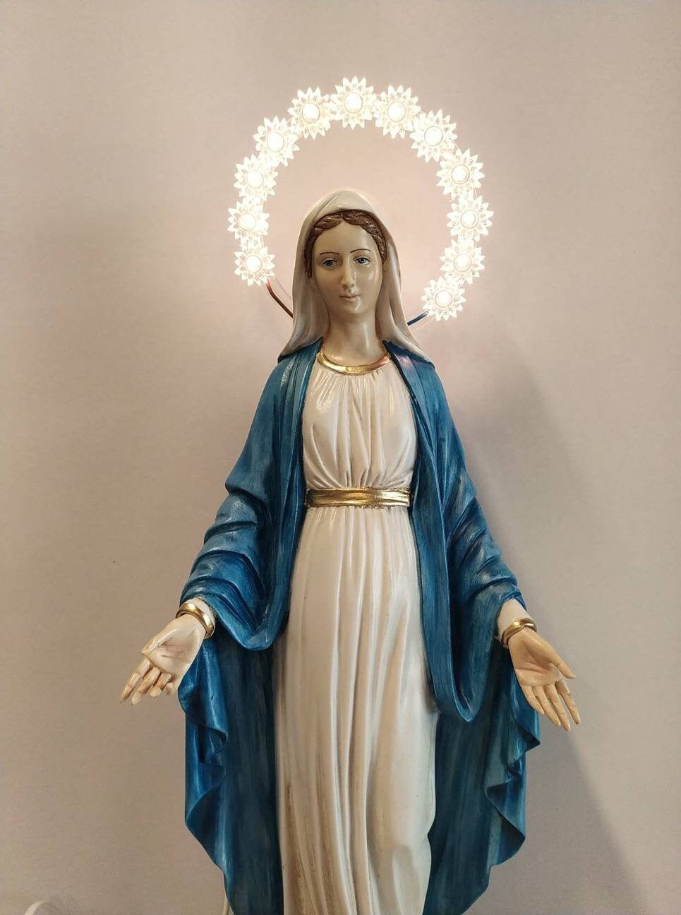 Statue of Miraculous Madonna Cm 50 19.68 Inches With Bright - Etsy