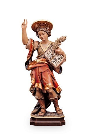 Love's Gift. San Pancracio Statue Catholic. Saint Pancras of Rome  Pancratius Sculpture (12 Inch)