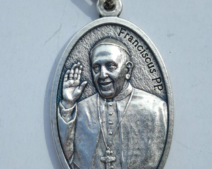 Pack of medals of Pope Francis, Jorge Mario Bergoglio, with hook cm 4 (1.57 inches) various quantities