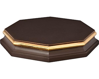 Base with eight corners for classic statues, made of wood and decorated by hand, of Italian artisan production, various sizes available