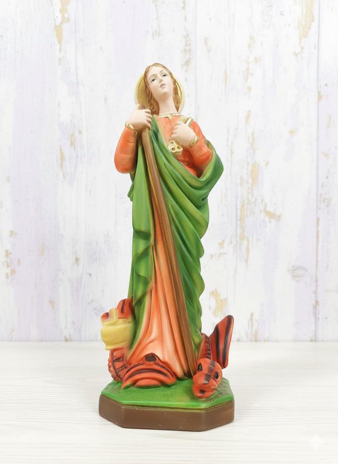 Statue of Saint Martha 30 Cm (11.81 Inches) in Marble Resin Full ...