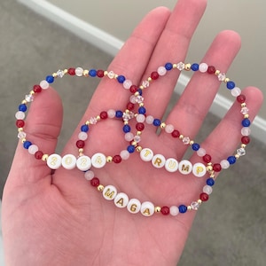 Trump bracelets. MAGA bracelets. Political jewelry.