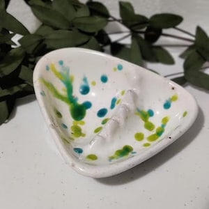 Collectible Ceramic Ashtray-1950s/60s Style-Splatter Art