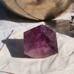 Purple Fluorite Cube Rare