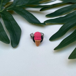 Ice Cream Ring | Polymer Clay | Handmade Clay Rings