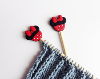 Maschenstopper  Stricknadelstopper  Nadelspitzenschoner Stricken  Minnie