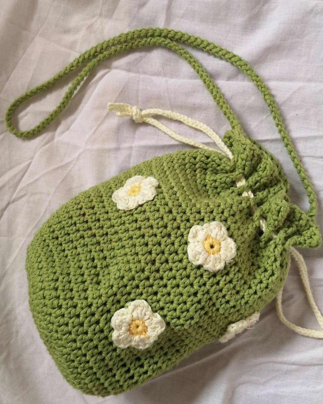 Flower Crochet Bag Etsy