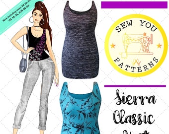 Women's Classic Vest | Sierra Vest PDF Sewing Pattern | PDF Printable Sewing Pattern | Instant Download | Standard Length & Longline Length