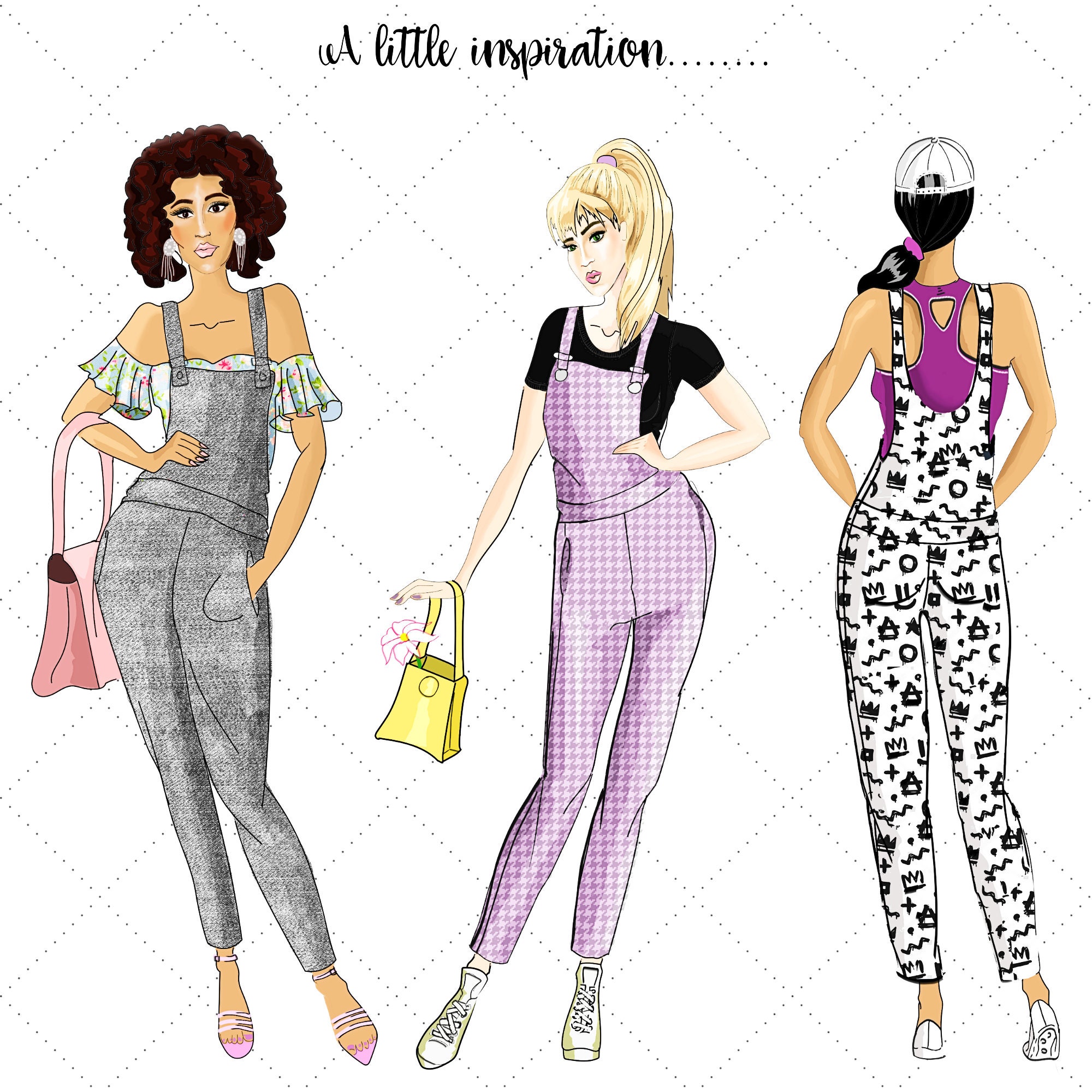 Women's Dungarees Overalls Lara Dungaree PDF Sewing Pattern PDF ...
